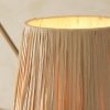 Lampa wisząca żyrandol falowany abażurowy z rafii boho designerski naturalny rustykalny Wriggle 114213 ENDON